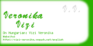 veronika vizi business card